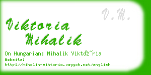 viktoria mihalik business card